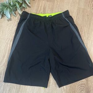 Spyder Black and Gray Athletic Shorts